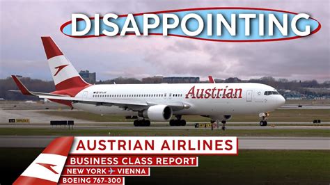AUSTRIAN AIRLINES 767 Business Class ⇢ 【4K.